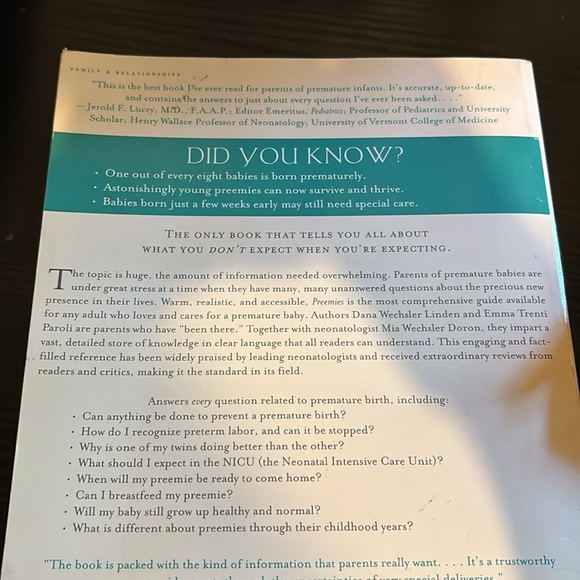 Preemies - Second Edition: The Essential Guide for Parents of Premature Babies - Picture 3 of 3